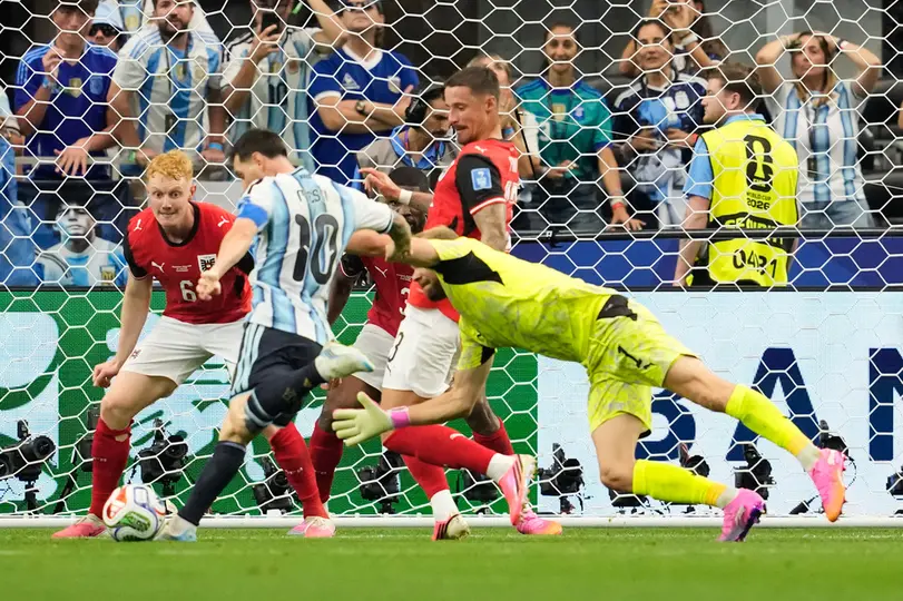 Jugada del 2do gol de Messi l AP