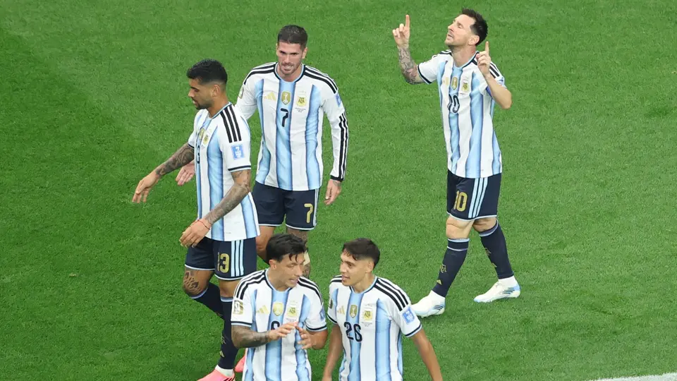 Messi en celebración con la Selección de Argentina en el Mundial 2026 | MEXSPORT