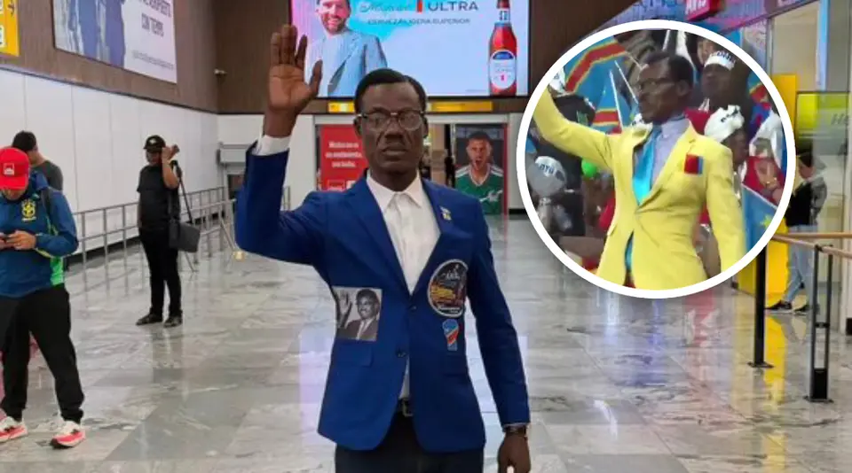 Lumumba llega a México para apoyar al Congo contra Colombia l CAPTURA DE PANTALLA X