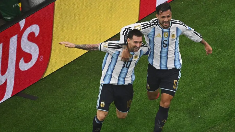 Messi en celebración con la Selección de Argentina contra Austria en el Mundial 2026 | AP