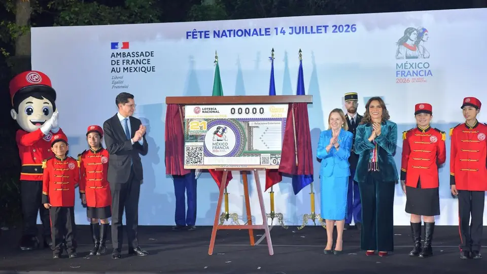 La emisión especial busca reconocer dos siglos de amistad, cooperación e intercambio entre México y Francia a través de un billete de Lotería Nacional./ Especial