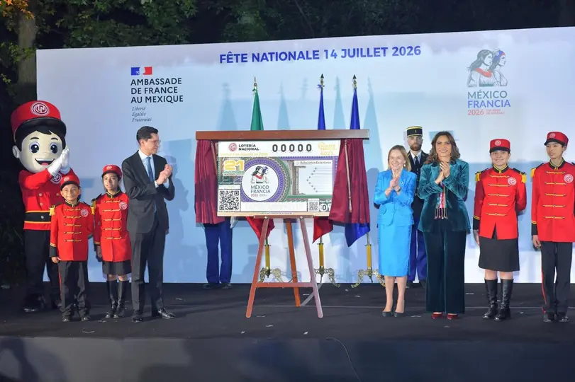 La emisión especial busca reconocer dos siglos de amistad, cooperación e intercambio entre México y Francia a través de un billete de Lotería Nacional./ Especial