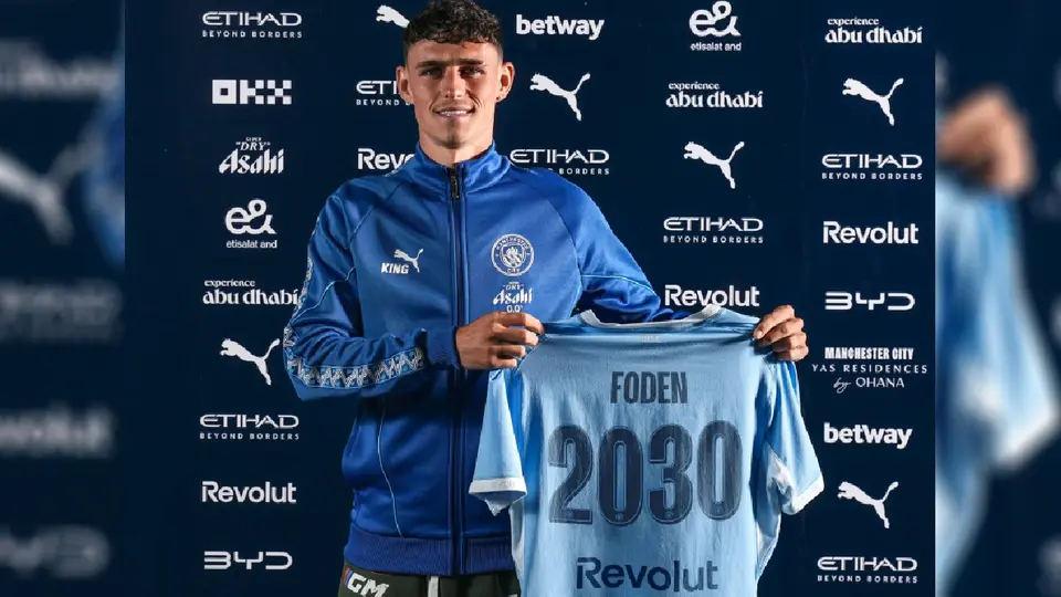 Phil Foden firmó una extensión de contrato hasta 2030 | X @ManCity