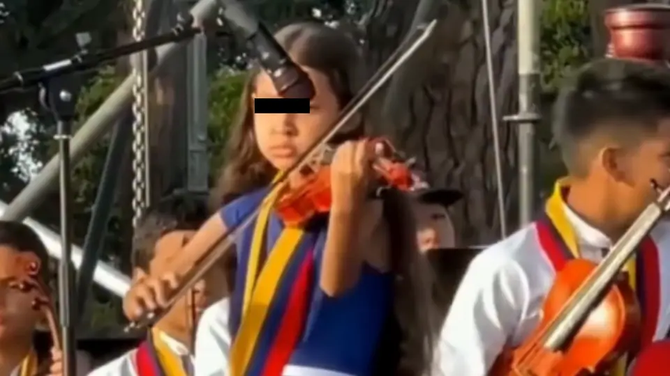 La joven violinista venezolana murió a los 9 años. /@romirivera1616