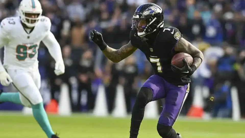 Rashod Bateman con los Ravens | NFL