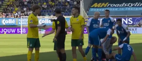 Mateo Chávez tras dura entrada | CAPTURA DE PANTALLA
