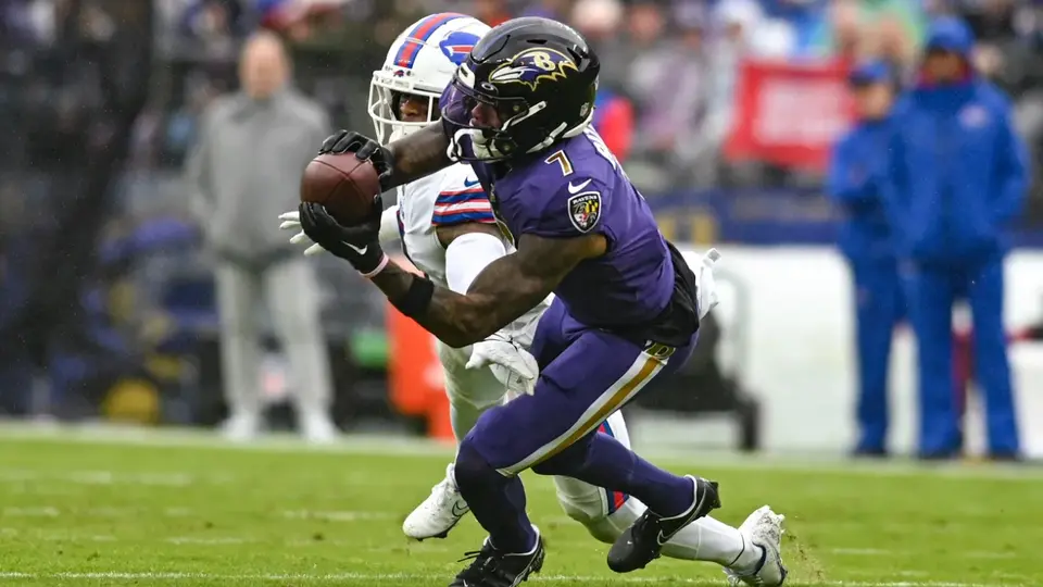Rashod Bateman hace una recepción | Ravens