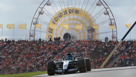 George Russell manda en Zandvoort con victoria en la carrera sprint; Checo Pérez vuelve a sufrir con Cadillac