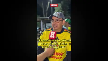 Aficionado del América gastó mas de 60 mil pesos para el Clásico