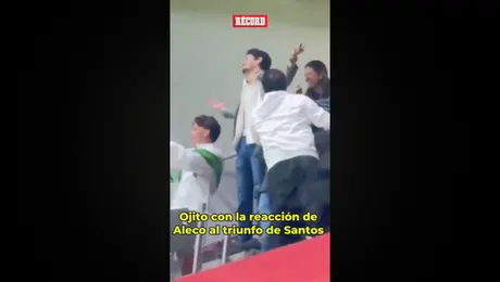Así fue el festejo de Aleco Irarragorri al triunfo de Santos ante Toluca