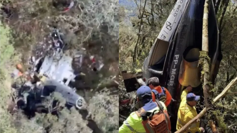 El helicóptero en el que viajaban las víctimas fue localizado tras varias horas de búsqueda / Especial