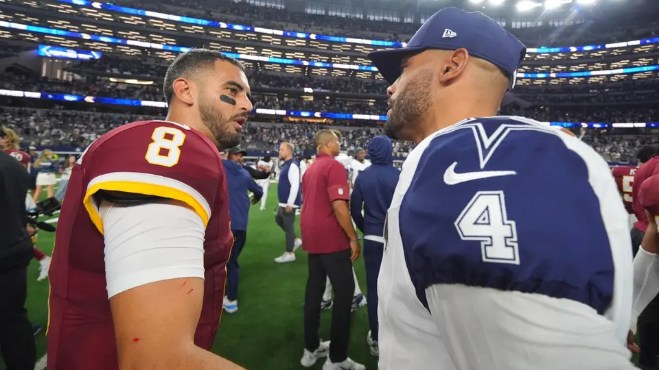 Marcus Mariota y Dak Prescott en la Semana 2 de la NFL 2026 | AP