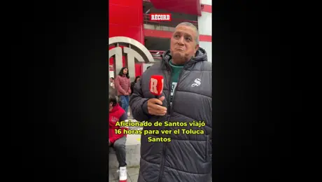 Aficionado de Santos viajó más de 16 horas para juego ante Toluca