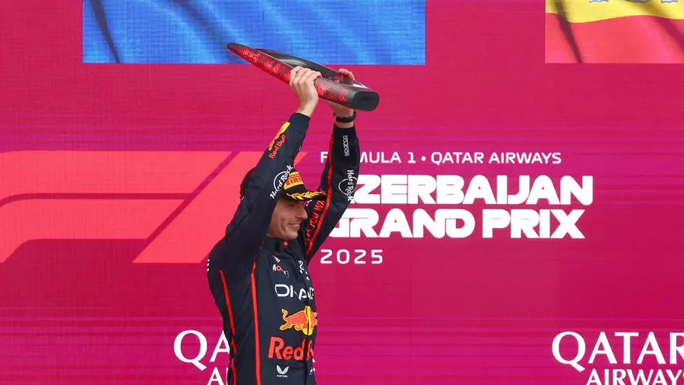 Max Verstappen en su victoria en el Gran Premio de Azerbaiyán 2025 | RED BULL