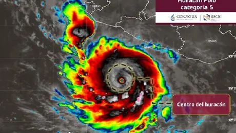 Huracán Polo se intensifica: amenaza con lluvias muy fuertes en el Pacífico mexicano