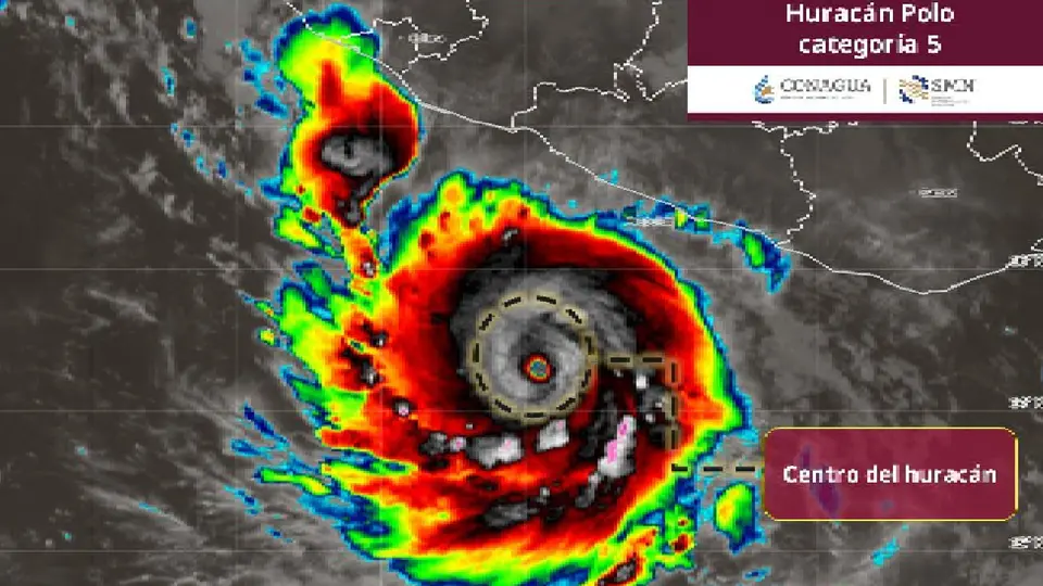Huracán Polo se intensifica: amenaza con lluvias muy fuertes en el Pacífico mexicano