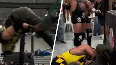 VIDEO: Bocazas II sufre terrible lesión al enredarse con las cuerdas en una reciente función