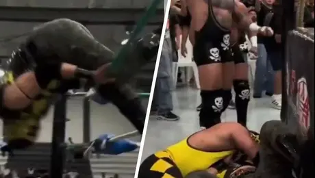 VIDEO: Bocazas II sufre terrible lesión al enredarse con las cuerdas en una reciente función