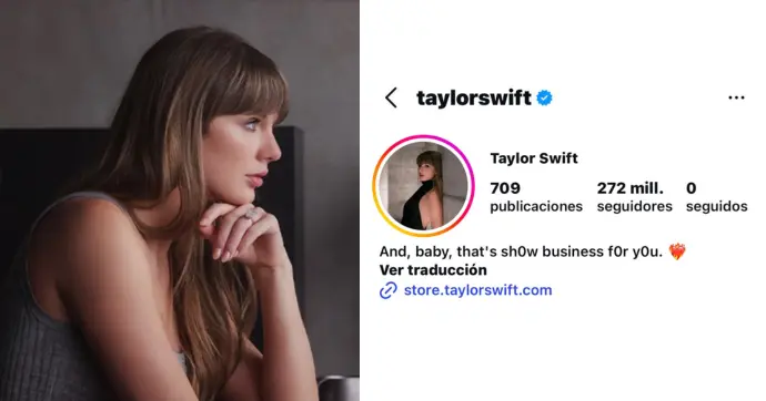 La descripción de Taylor, (“Y, bebé, así es el mundo del espectáculo para ti”)/Especial