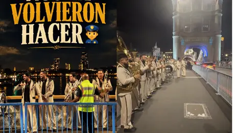 Banda El Recodo arma la fiesta en Londres y la policía llega para correrlos / VIDEO