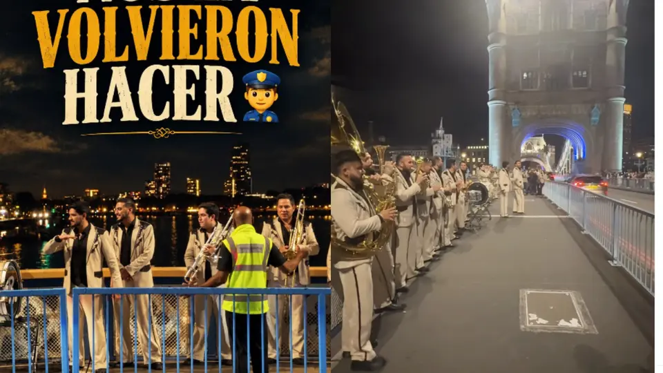 Banda El Recodo arma la fiesta en Londres y la policía llega para correrlos / VIDEO