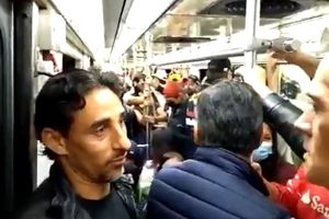 GP de México: Fernando Arce llegó en Metro para apoyar a Checo Pérez
