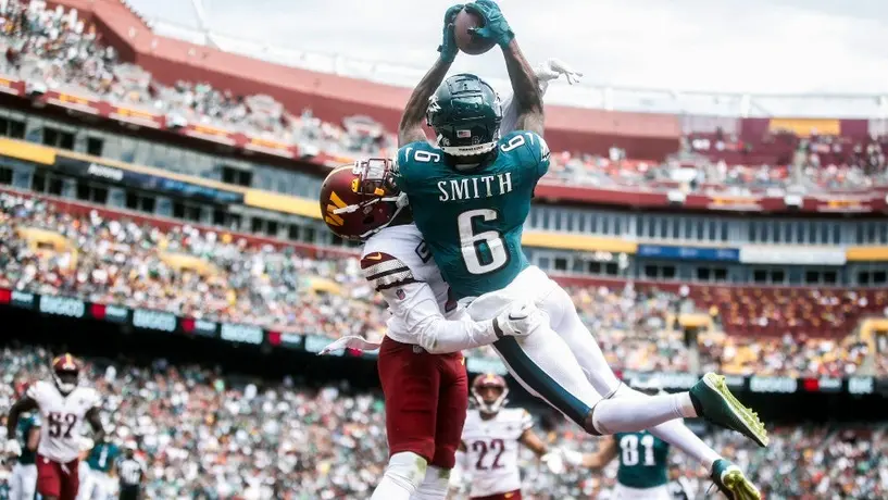 NFL: Eagles se mantienen invictos al apalear a Commanders