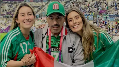 Benjamín Galindo reapareció apoyando a la Selección Mexicana en Qatar 2022