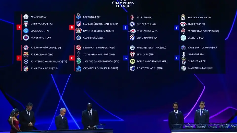 Champions League: Así quedaron los grupos para la temporada 2022-23