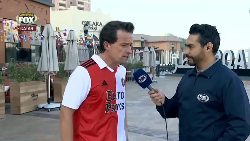 Qatar 2022: Rubén Rodríguez se encontró corriendo a Mikel Arriola en plena transmisión en vivo