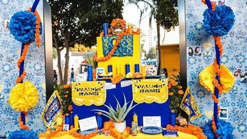 Rams: Se unieron a la celebración del Día de Muertos con un altar
