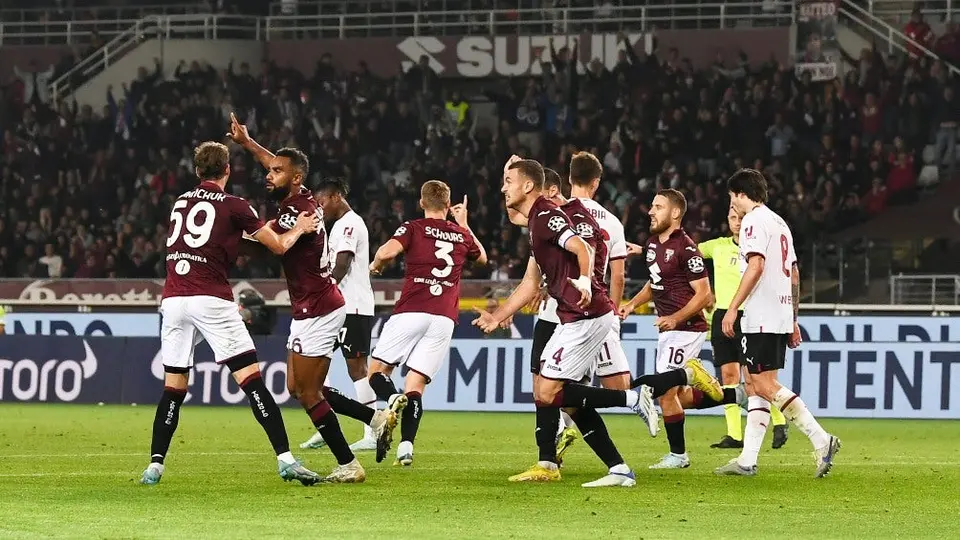 Serie A: Torino sorprendió tras vencer al Milan, quienes cayeron al tercer lugar