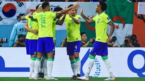 Brasil: El carnaval brasileño llegó a Doha para eliminar a Corea del Sur