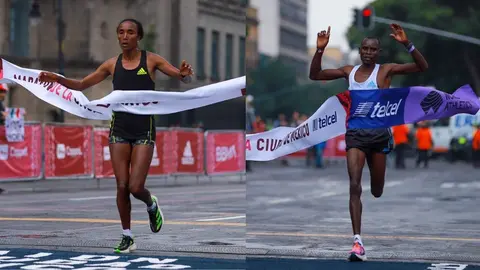 Maratón de la CDMX: Corredores africanos se alzaron con la victoria; récord histórico femenil