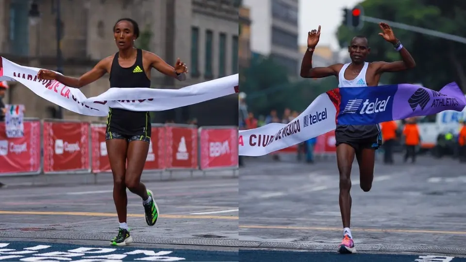 Maratón de la CDMX: Corredores africanos se alzaron con la victoria; récord histórico femenil