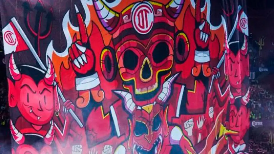 Toluca, recibido con monumental y 'diabólico' Tifo en Final de Ida ante Pachuca