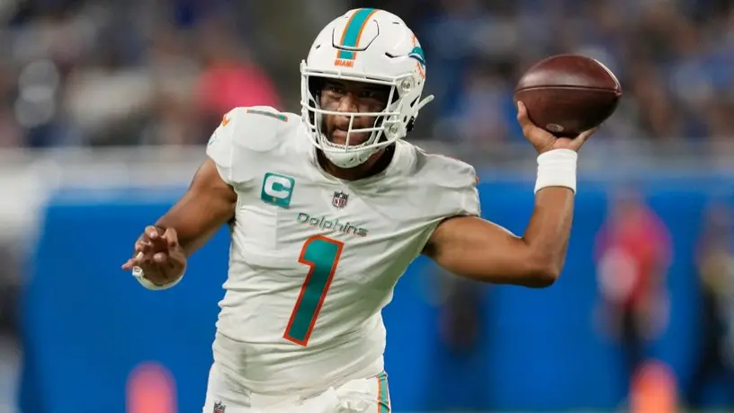 NFL: Tagovailoa guía remontada de Dolphins en triunfo sobre Lions