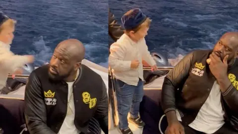 Hasbulla 'golpeó' a Shaquille O’Neal en un yate