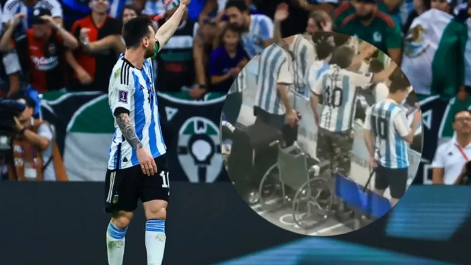Qatar 2022: Lionel Messi se vuelve D10S y hace milagro a aficionado argentino en silla de ruedas