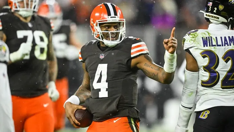 NFL:Deshaun Watson debutó en casa con victoria de Browns ante Ravens