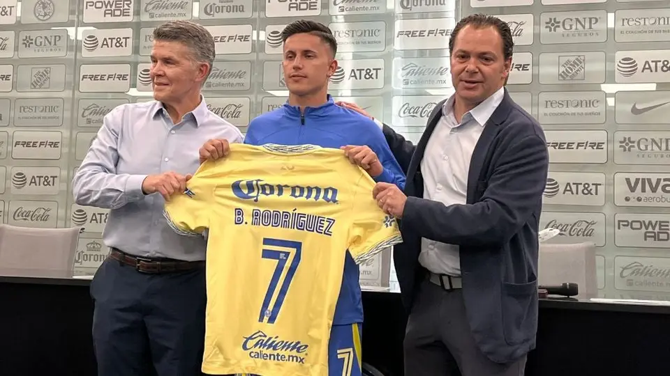 América: Brian Rodríguez fue presentado como jugador de las Águilas