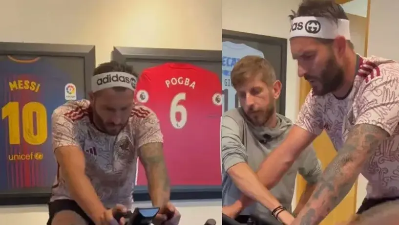 André-Pierre Gignac: Entrenó con la playera del Tri