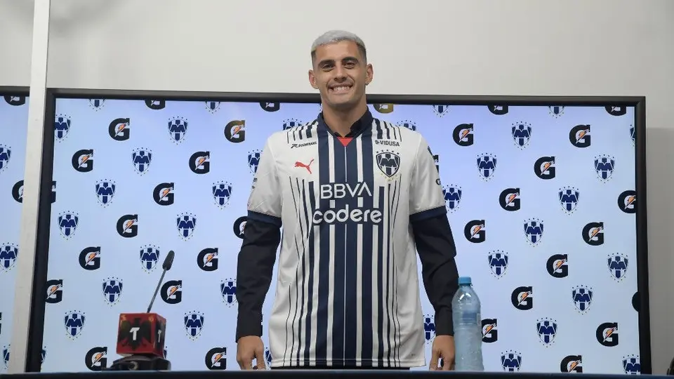 Rayados: Germán Berterame tuvo su primer entrenamiento con el equipo