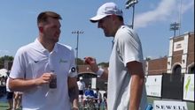 Luka Doncic y Dirk Nowitzki se enfrentan 1 a 1... ¡en tenis!