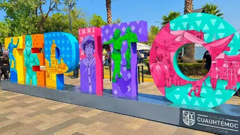Tepito: Inauguran letras monumentales en el 'barrio mágico'