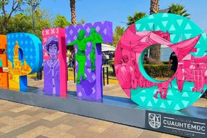 Tepito: Inauguran letras monumentales en el 'barrio mágico'