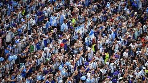 Argentina vs Croacia: 40 mil albicelestes invaden Lusail y hay menos de 2 mil croatas