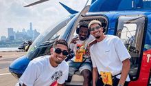 Barcelona: Ansu Fati, Raphinha y Ronald Araujo viajaron en helicóptero en Nueva York