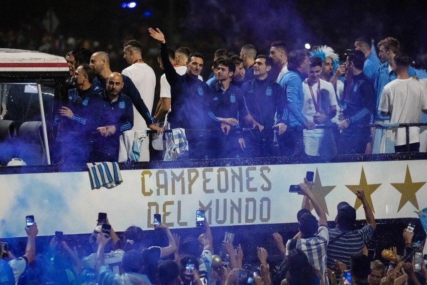 Así fueron los festejos de Argentina en la llegada a su país tras ganar el Mundial