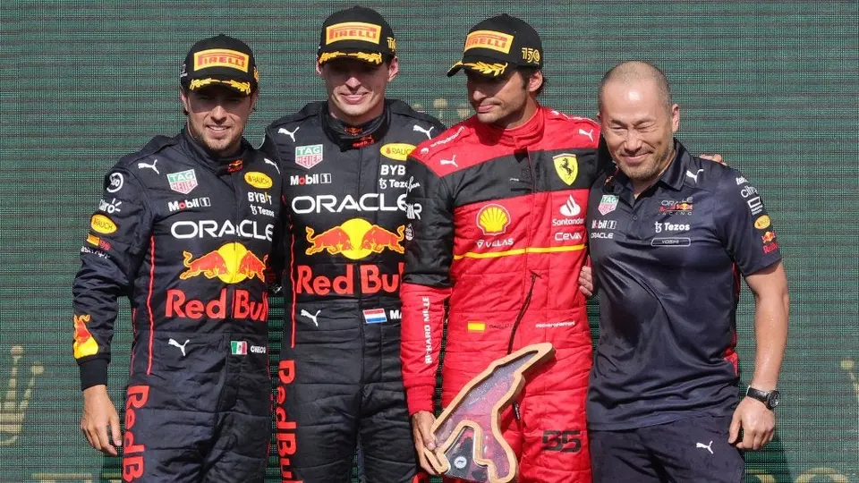 Checo Pérez y Verstappen dieron golpe de autoridad en el GP de Bélgica; doblete para Red Bull